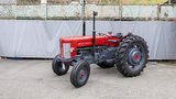 Ernst Reich mit seinem Massey Ferguson 65. (Bild: «die grüne» / Gian Vaitl)