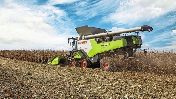 Mit dem Trion 740 erweitert Claas sein Mähdrescherangebot mit Hybridmaschinen in der mittleren Leistungsklasse.Bild: zVg